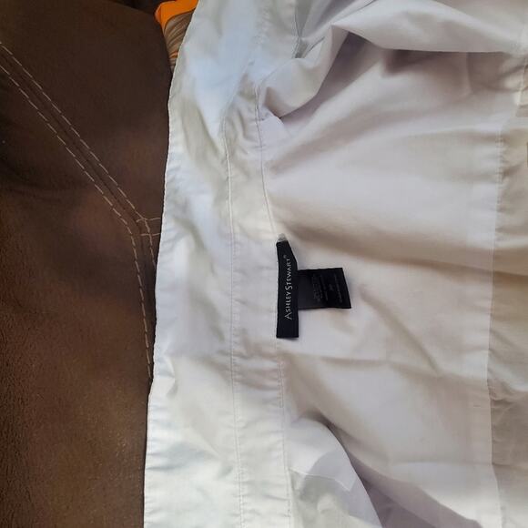 Ashley Stewart White 3/4 Sleeve Blouse - Size 20 - Picture 3 of 5